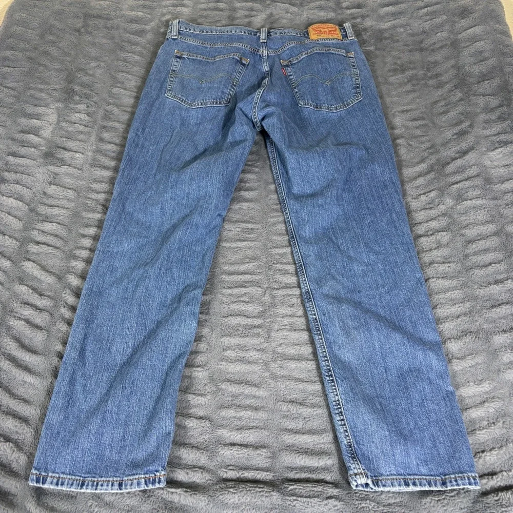 Levis 541 Athletic Taper Mens Blue Jeans 36x32 Medium Wash Stretch 18181-0629